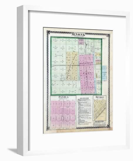 1873, Minonk, Panola, Benson, Illinois, United States-null-Framed Giclee Print