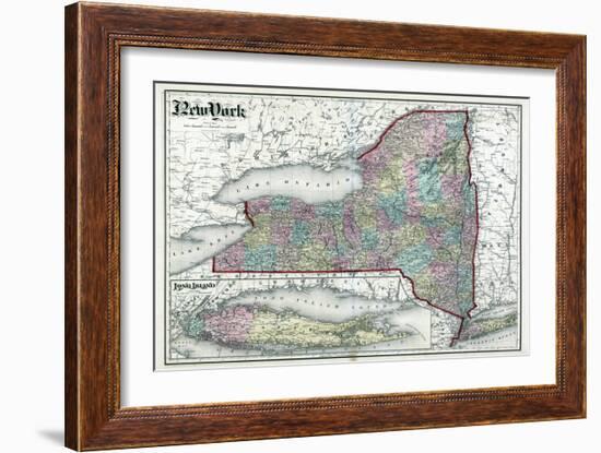 1873, New York, Long Island, USA-null-Framed Giclee Print