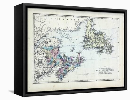 1873, Newfoundland, New Brunswick, Nova Scotia, Cape Breton, Prince Edward Island-null-Framed Premier Image Canvas