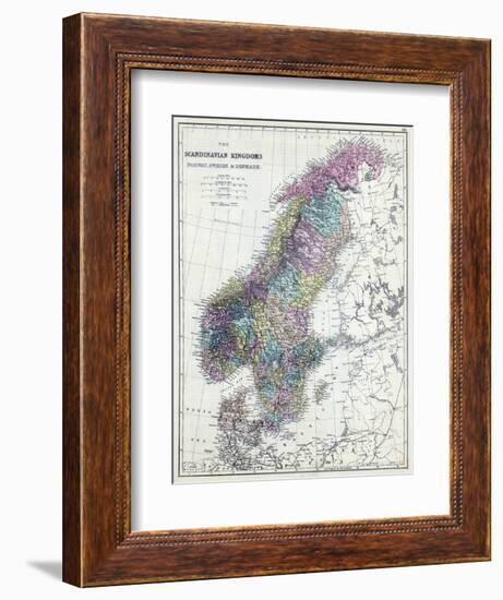 1873, Scandinavian Kingdoms, Norway, Sweden, Denmark-null-Framed Giclee Print