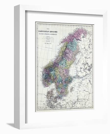 1873, Scandinavian Kingdoms, Norway, Sweden, Denmark-null-Framed Giclee Print