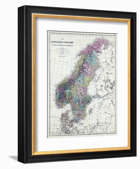 1873, Scandinavian Kingdoms, Norway, Sweden, Denmark-null-Framed Giclee Print