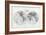 1873, The World in Hemispheres-null-Framed Giclee Print