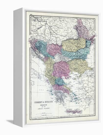 1873, Turkey, Greece, Ionian Islands-null-Framed Premier Image Canvas