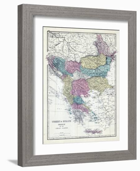 1873, Turkey, Greece, Ionian Islands-null-Framed Giclee Print