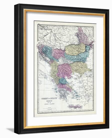 1873, Turkey, Greece, Ionian Islands-null-Framed Giclee Print