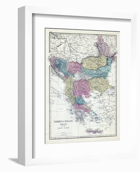 1873, Turkey, Greece, Ionian Islands-null-Framed Giclee Print