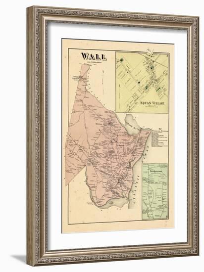 1873, Wall Township, Squan Village, New Bedford, New Jersey, United States-null-Framed Giclee Print