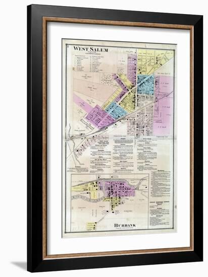 1873, West Salem, Burbank, Ohio, United States-null-Framed Giclee Print