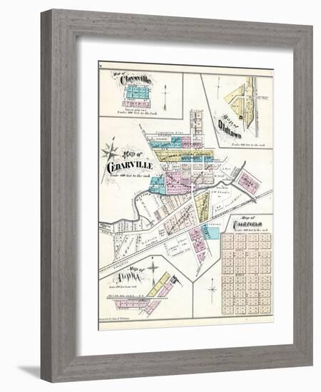 1874, Claysville, Oldtown, Cedarville, Fairfield, Alpha, Ohio, United States-null-Framed Giclee Print