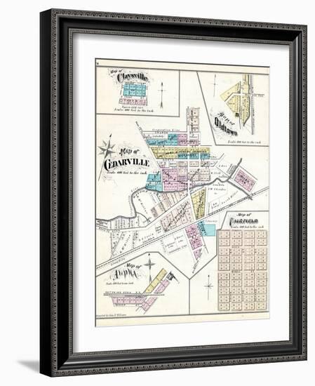 1874, Claysville, Oldtown, Cedarville, Fairfield, Alpha, Ohio, United States-null-Framed Giclee Print