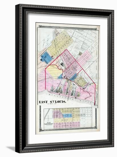 1874, East St. Louis, Illinois, United States-null-Framed Giclee Print