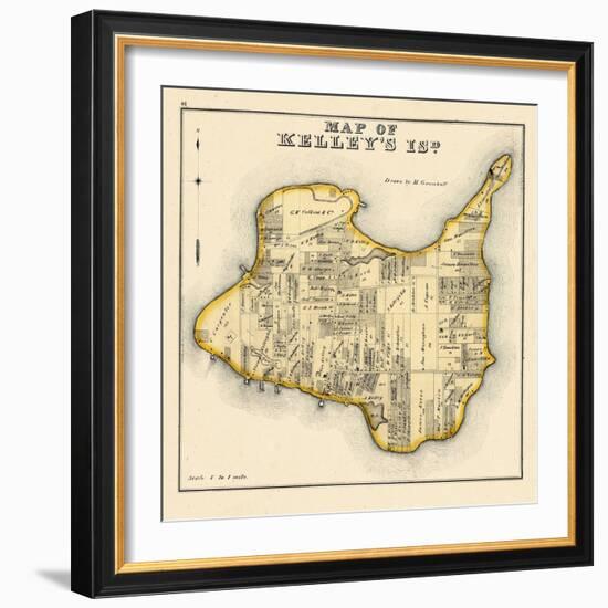 1874, Kelley's Island, Ohio, United States-null-Framed Premium Giclee Print