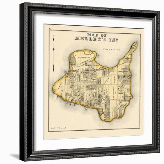 1874, Kelley's Island, Ohio, United States-null-Framed Giclee Print