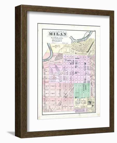 1874, Milan, Ohio, United States-null-Framed Giclee Print