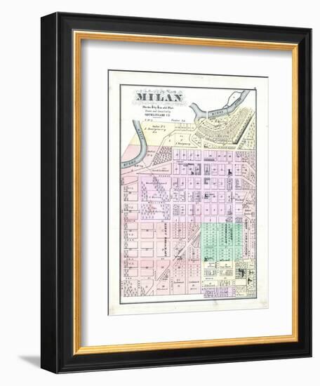 1874, Milan, Ohio, United States-null-Framed Giclee Print