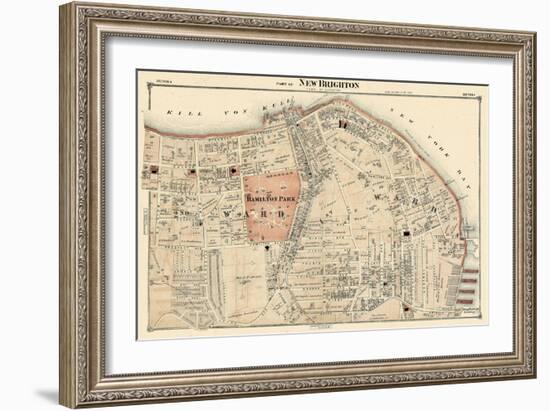 1874, New Brighton, New York, United States, Staten Island, Hamilton Park-null-Framed Giclee Print