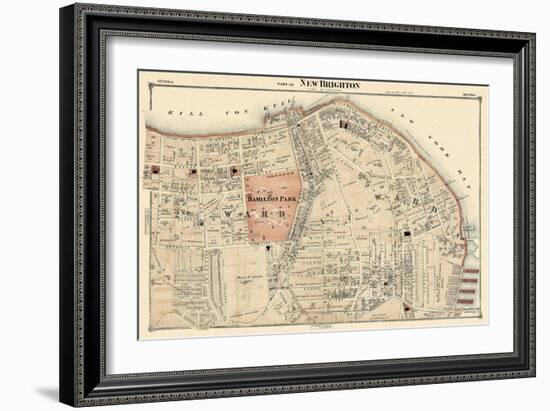 1874, New Brighton, New York, United States, Staten Island, Hamilton Park-null-Framed Giclee Print