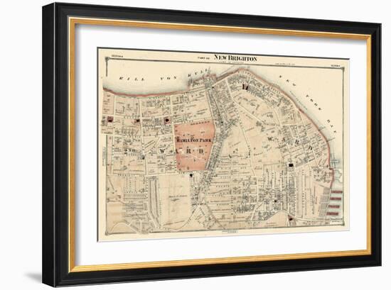 1874, New Brighton, New York, United States, Staten Island, Hamilton Park-null-Framed Giclee Print