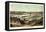 1874, St. Paul 1874 Bird's Eye View, Minnesota, United States-null-Framed Premier Image Canvas