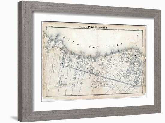 1874, Staten Island, Port Richmond Village, New York, United States-null-Framed Giclee Print