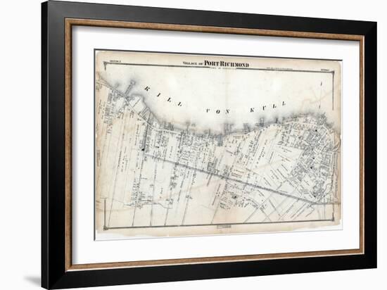 1874, Staten Island, Port Richmond Village, New York, United States-null-Framed Giclee Print