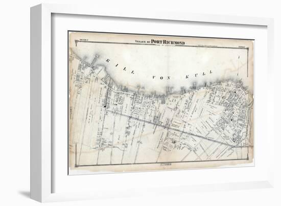 1874, Staten Island, Port Richmond Village, New York, United States-null-Framed Giclee Print