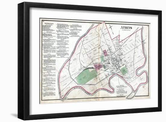 1875, Athens, Ohio, United States-null-Framed Giclee Print