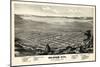 1875, Brigham City Bird's Eye View, Utah, United States-null-Mounted Giclee Print