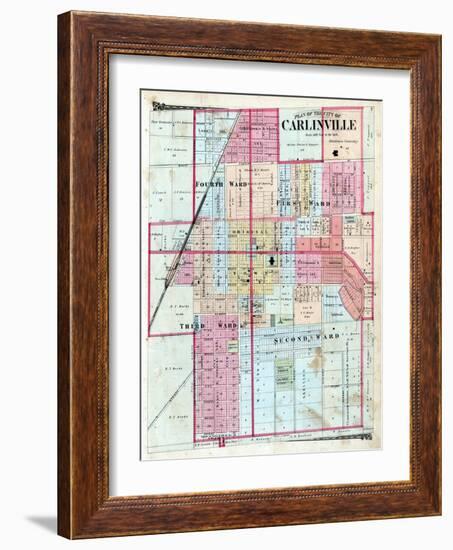 1875, Carlinville City, Illinois, United States-null-Framed Giclee Print