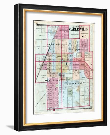 1875, Carlinville City, Illinois, United States-null-Framed Giclee Print