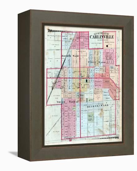 1875, Carlinville City, Illinois, United States-null-Framed Premier Image Canvas