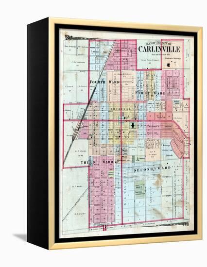 1875, Carlinville City, Illinois, United States-null-Framed Premier Image Canvas