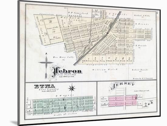 1875, Hebron, Etna, Jersey, Ohio, United States-null-Mounted Giclee Print