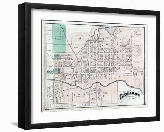 1875, Lebanon, Ohio, United States-null-Framed Giclee Print