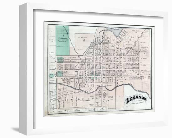 1875, Lebanon, Ohio, United States-null-Framed Giclee Print