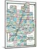 1875, Putnam, Marshall, Stark, Peoria, Woodford, and Tazewell Counties Map, Illinois, United States-null-Mounted Giclee Print