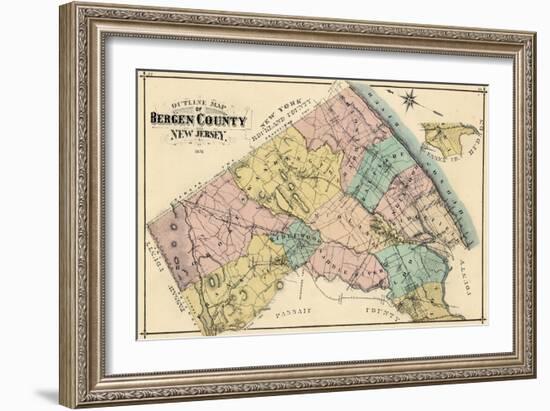 1876, Bergen County, New Jersey, United States-null-Framed Giclee Print