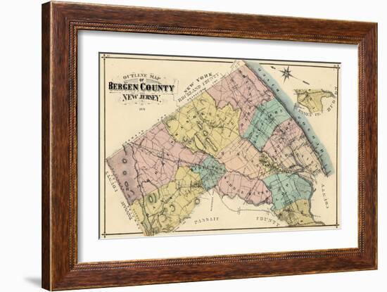 1876, Bergen County, New Jersey, United States-null-Framed Giclee Print