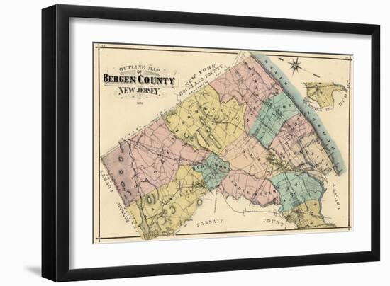 1876, Bergen County, New Jersey, United States-null-Framed Giclee Print