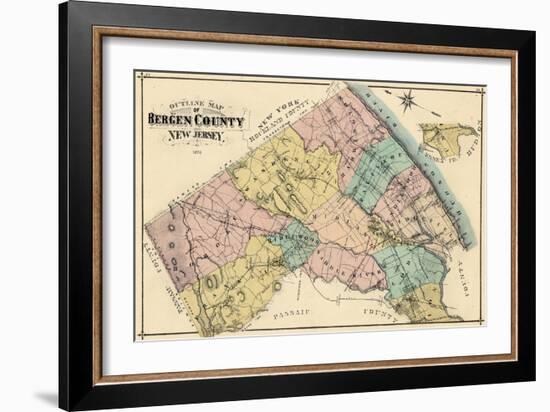 1876, Bergen County, New Jersey, United States-null-Framed Giclee Print