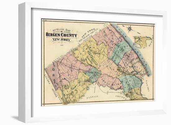 1876, Bergen County, New Jersey, United States-null-Framed Giclee Print