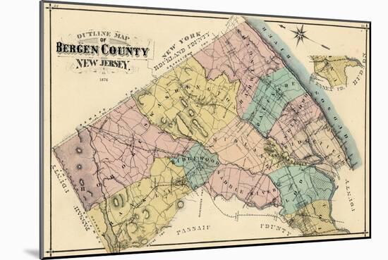 1876, Bergen County, New Jersey, United States-null-Mounted Giclee Print