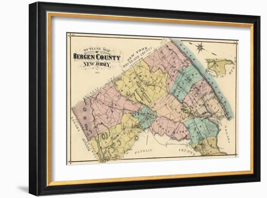 1876, Bergen County, New Jersey, United States-null-Framed Giclee Print