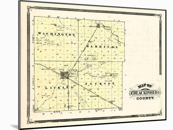 1876, Blackford County, Indiana, United States-null-Mounted Giclee Print