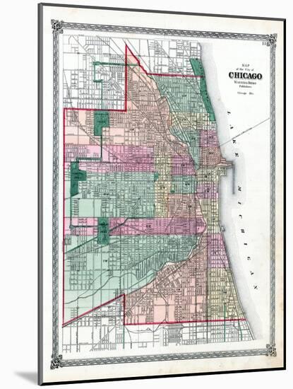 1876, Chicago City, Illinois, United States-null-Mounted Giclee Print