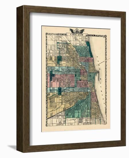 1876, Chicago, Illinois, United States-null-Framed Giclee Print