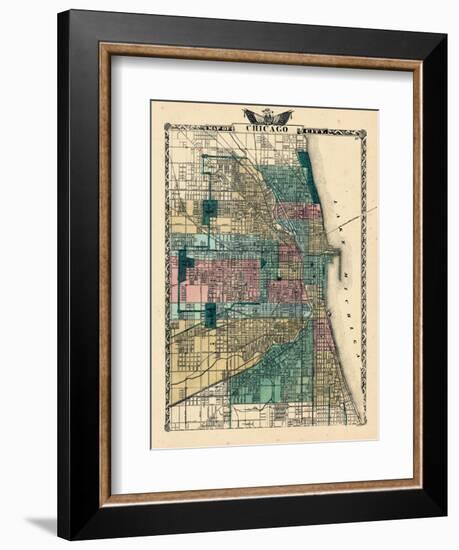 1876, Chicago, Illinois, United States-null-Framed Giclee Print