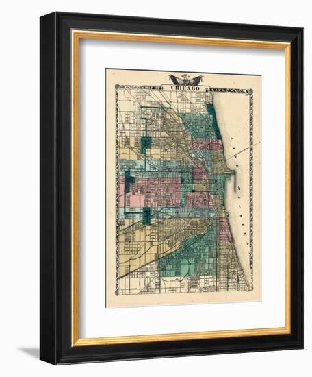 1876, Chicago, Illinois, United States-null-Framed Giclee Print