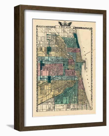 1876, Chicago, Illinois, United States-null-Framed Giclee Print